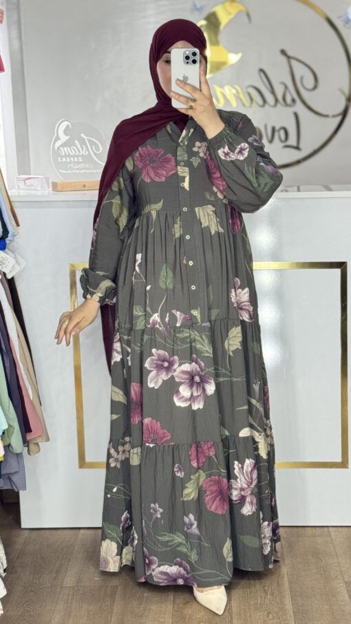 Robe hanae vert – Image 7