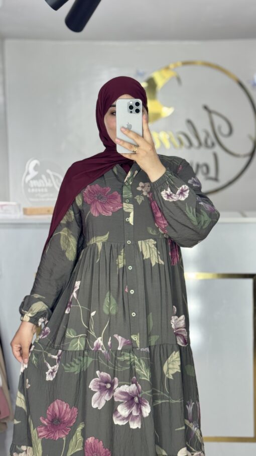 Robe hanae vert – Image 6