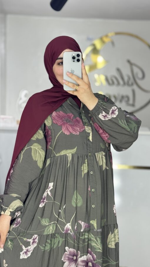 Robe hanae vert – Image 5