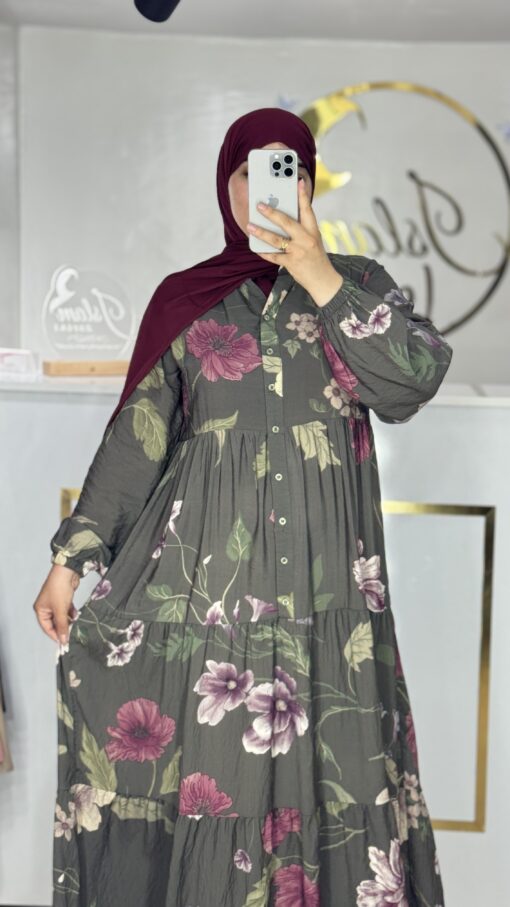 Robe hanae vert – Image 4