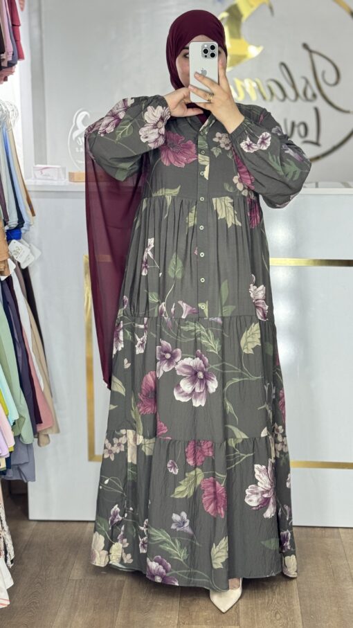 Robe hanae vert – Image 2